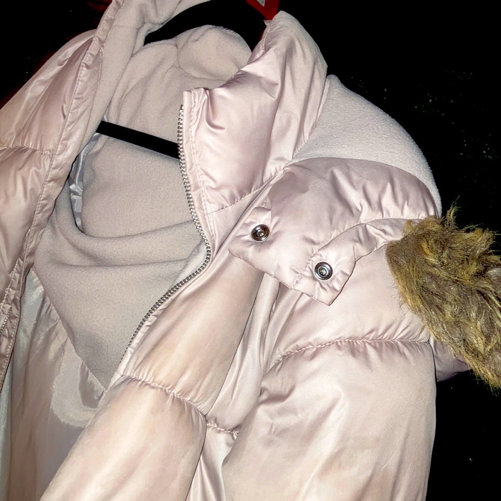 Old navy D’s coat fur hood